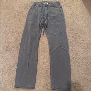 Cisa Gray Jeans with Tie Waist
